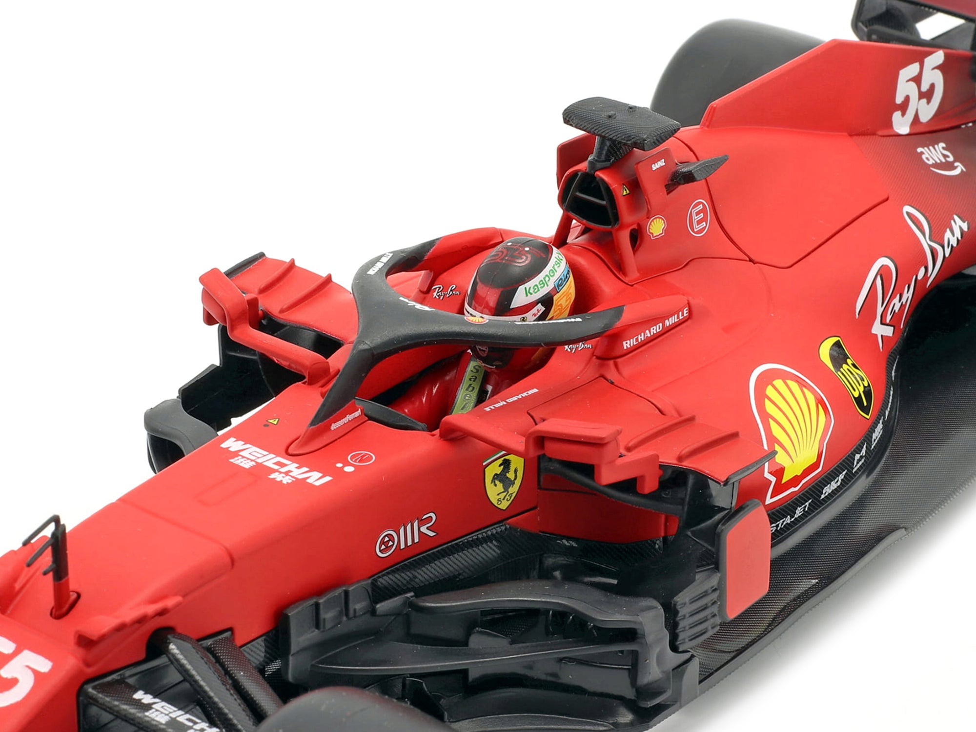 Ferrari SF21 #55 Carlos Sainz Formula One F1 Car 1/18 - Image 2