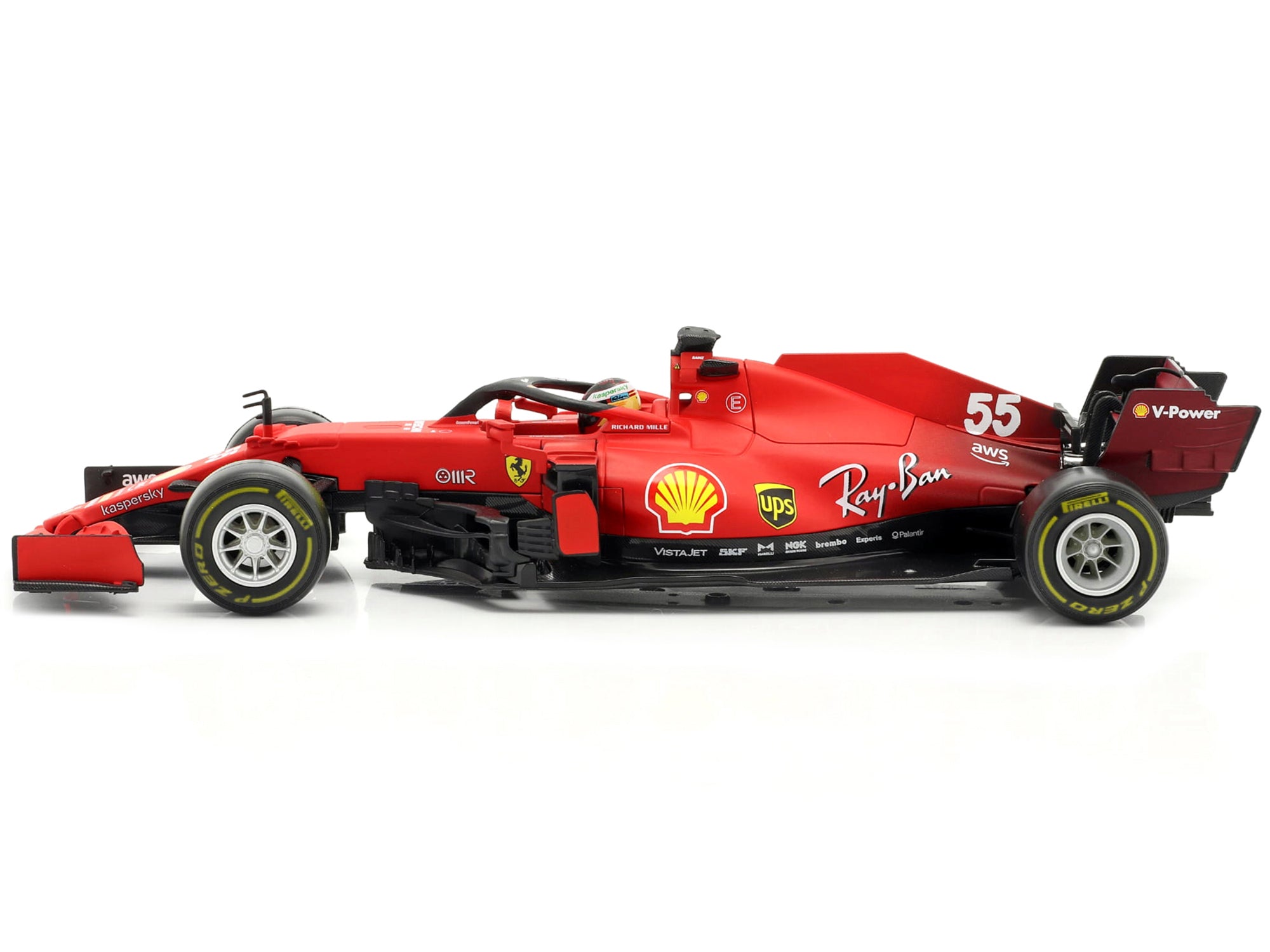 Ferrari SF21 #55 Carlos Sainz Formula One F1 Car 1/18 - Image 4
