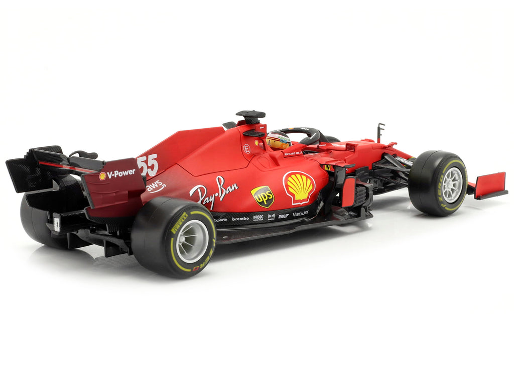 Ferrari SF21 #55 Carlos Sainz Formula One F1 Car 1/18 - Image 5