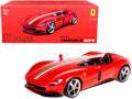 Ferrari Monza SP1 Red with Italian Flag Stripes "" 1/18