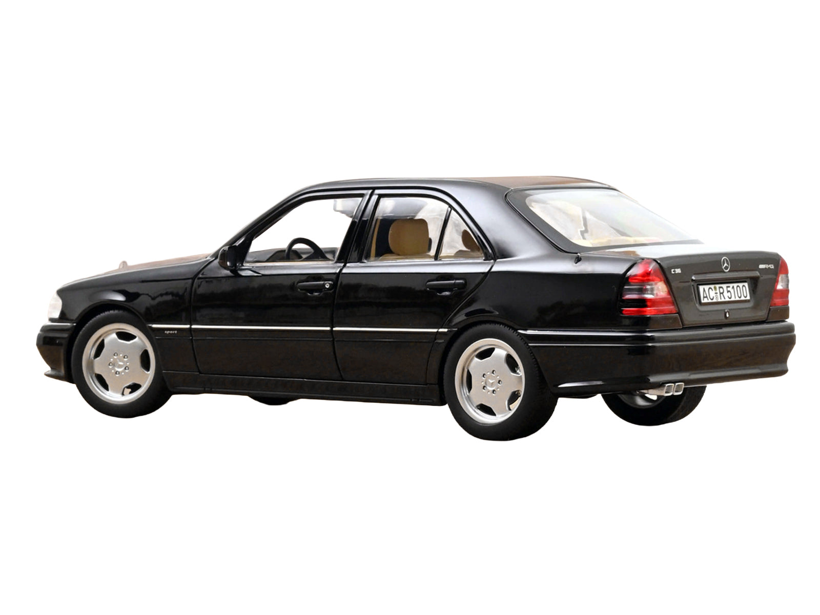 1993 Mercedes-Benz C36 AMG Black Metallic 1/18 - Image 5