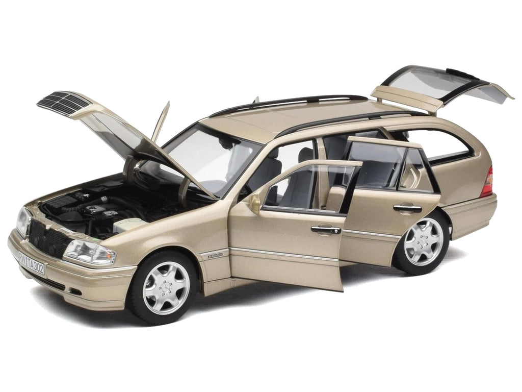 1997 Mercedes-Benz C-Class T-Model Smoke Silver Metallic 1/18 - Image 2