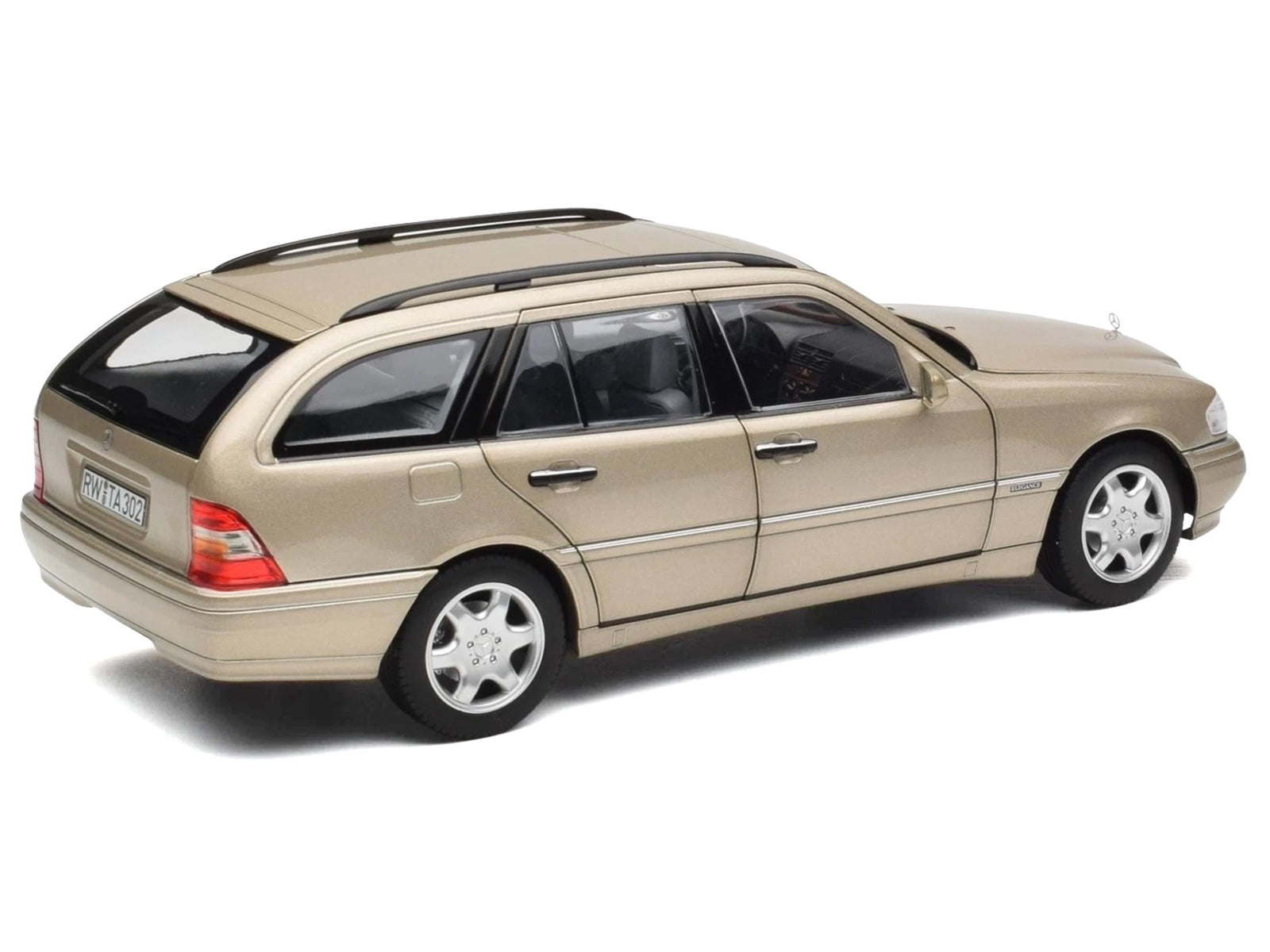 1997 Mercedes-Benz C-Class T-Model Smoke Silver Metallic 1/18 - Image 5