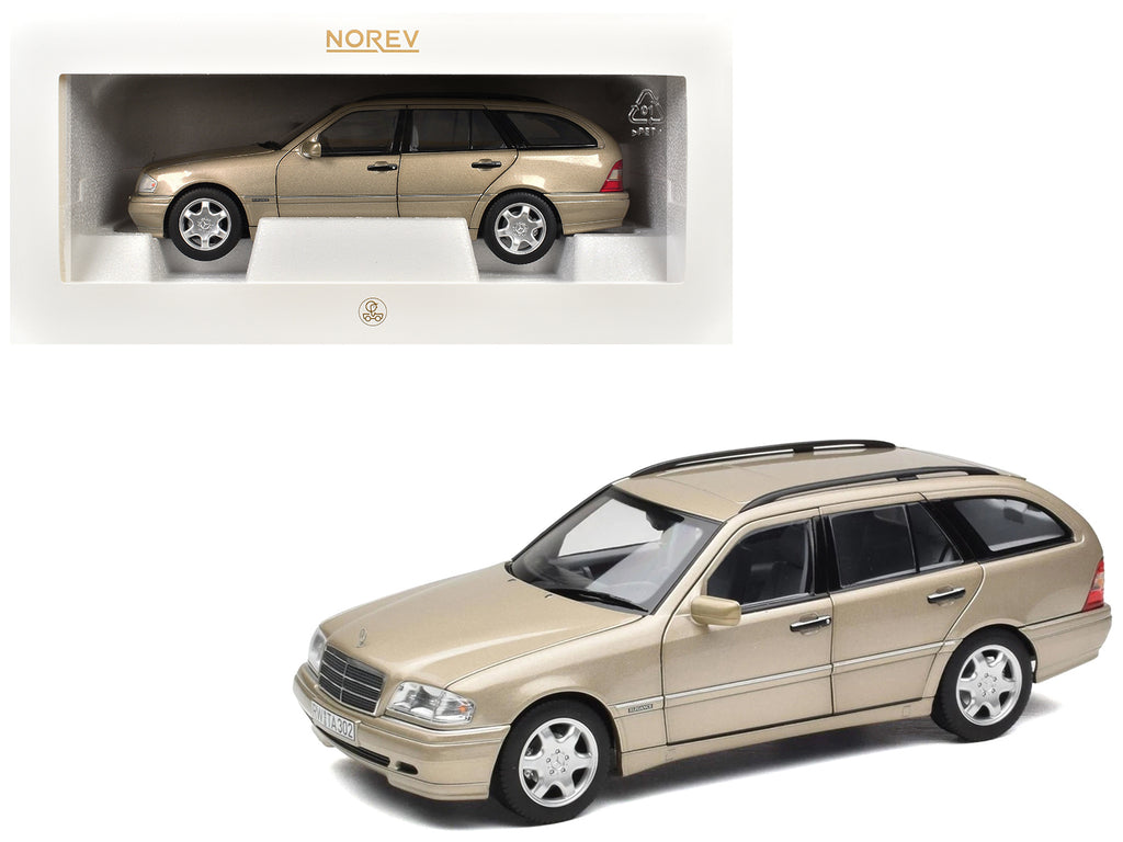 1997 Mercedes-Benz C-Class T-Model Smoke Silver Metallic 1/18