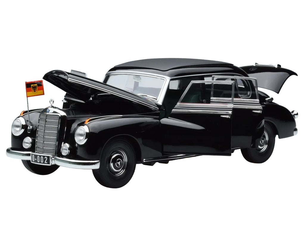 1955 Mercedes-Benz 300 Black "German Chancellor Konrad Adenauer" 1/18 - Image 2