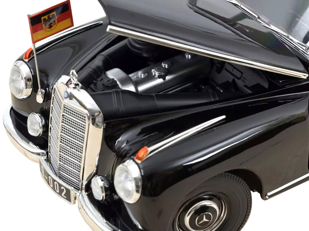 1955 Mercedes-Benz 300 Black "German Chancellor Konrad Adenauer" 1/18 - Image 3