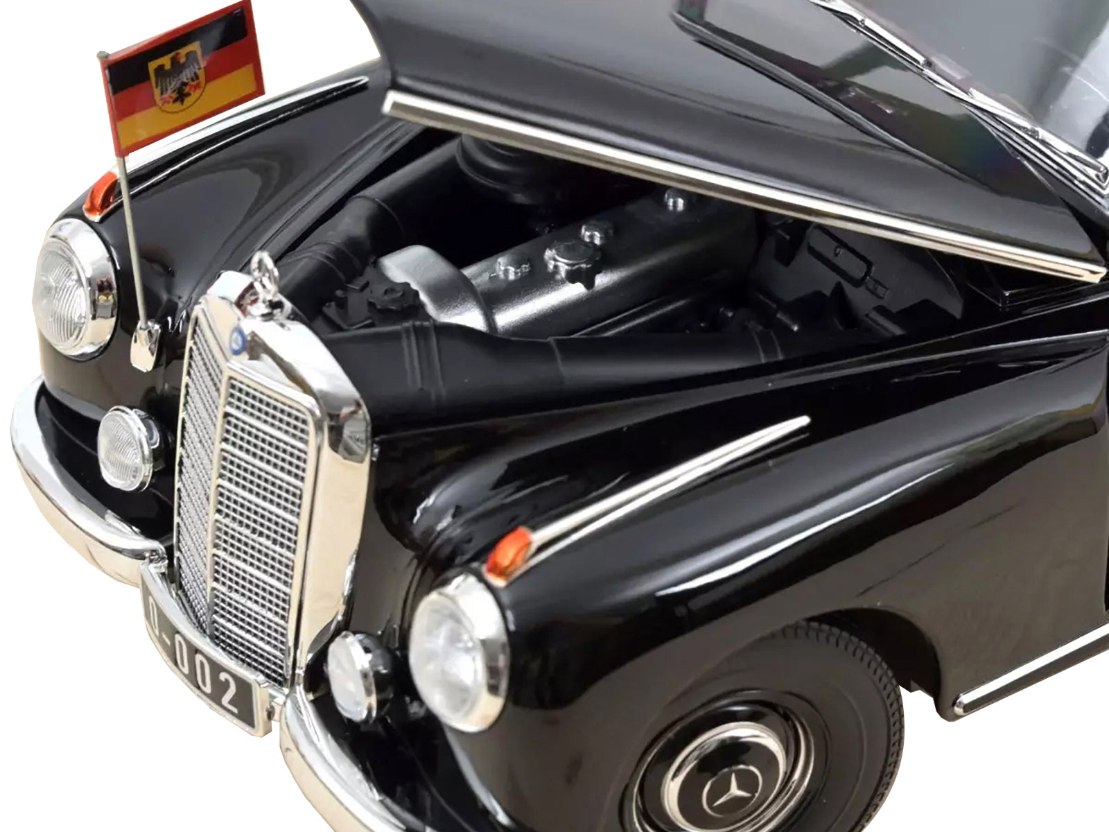 1955 Mercedes-Benz 300 Black "German Chancellor Konrad Adenauer" 1/18 - Image 3
