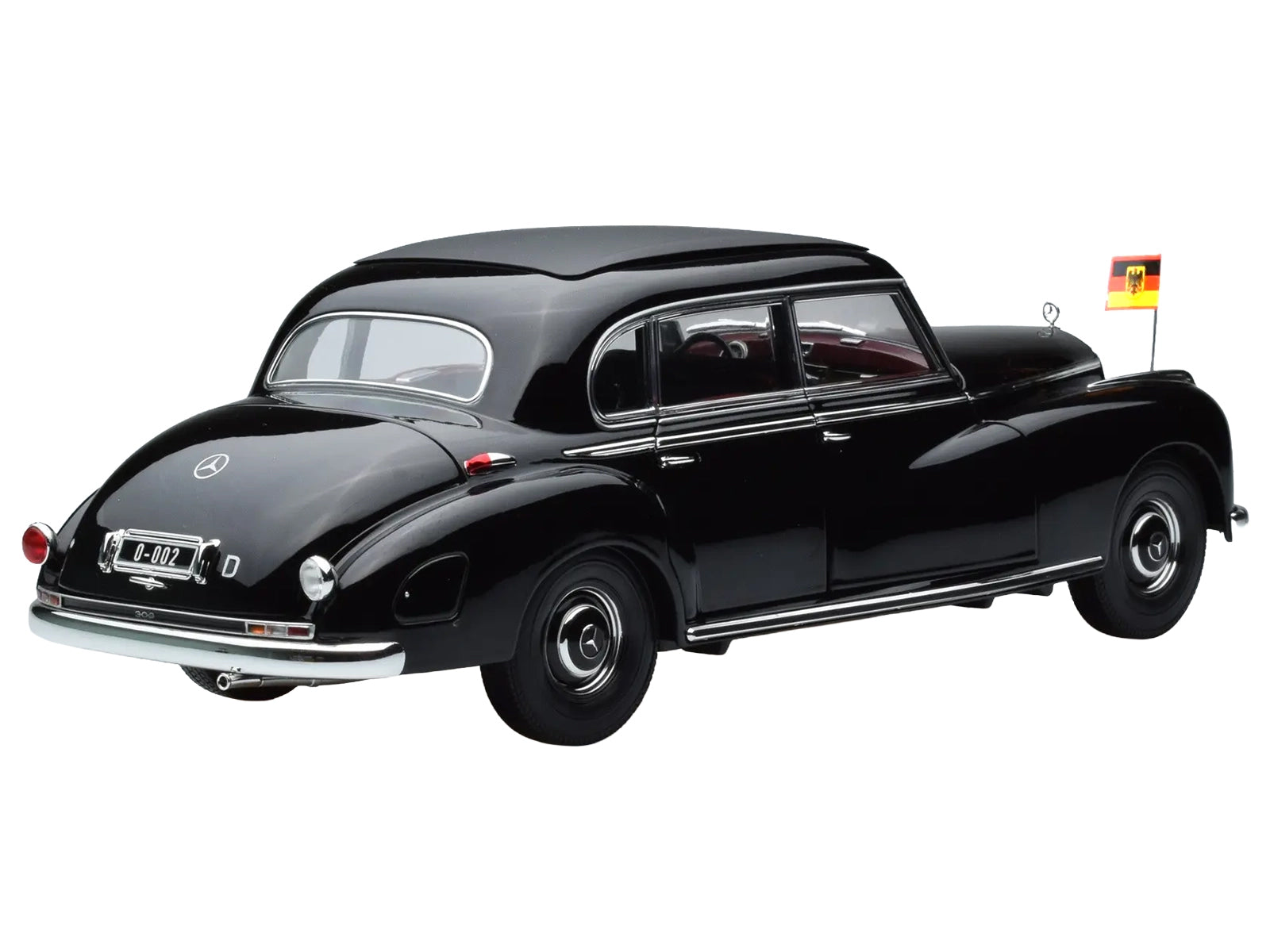 1955 Mercedes-Benz 300 Black "German Chancellor Konrad Adenauer" 1/18 - Image 5