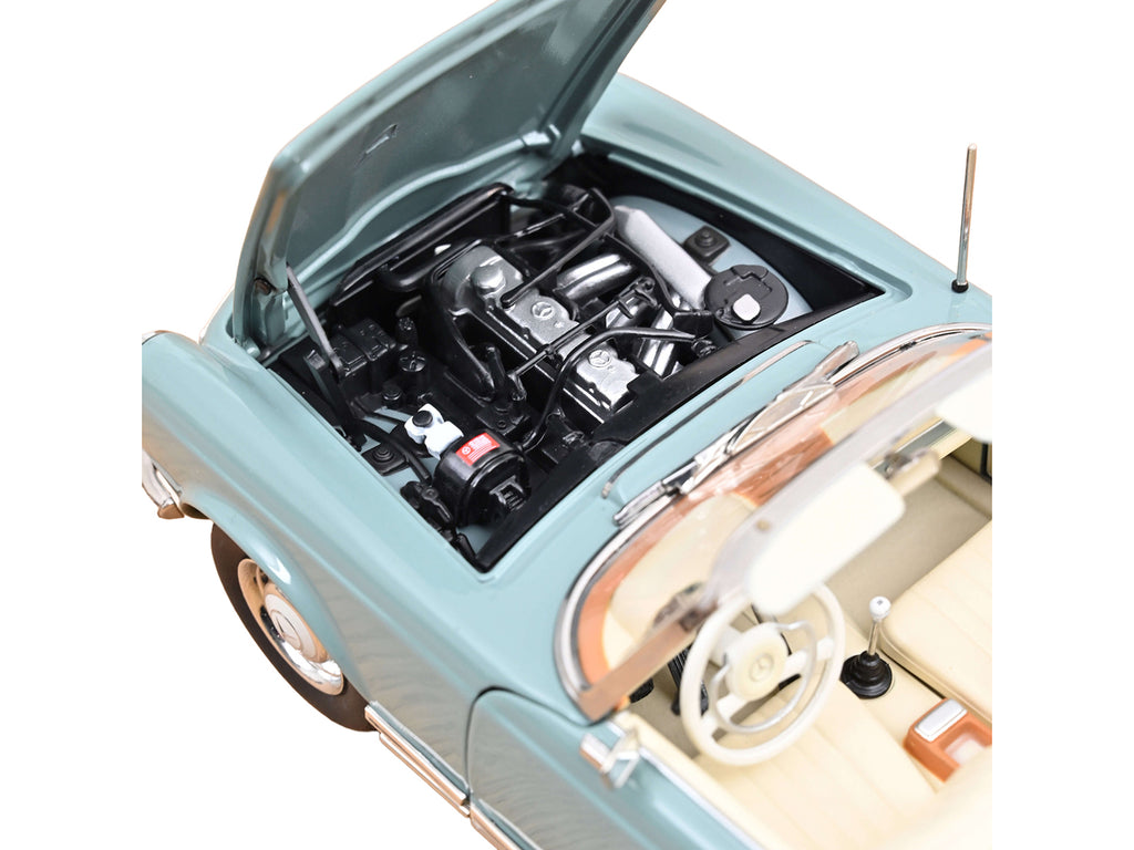 1963 Mercedes-Benz 230 SEL Horizon Blue with Cream Interior 1/18 - Image 3