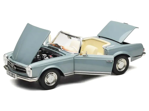 1963 Mercedes-Benz 230 SEL Horizon Blue with Cream Interior 1/18 - Image 2