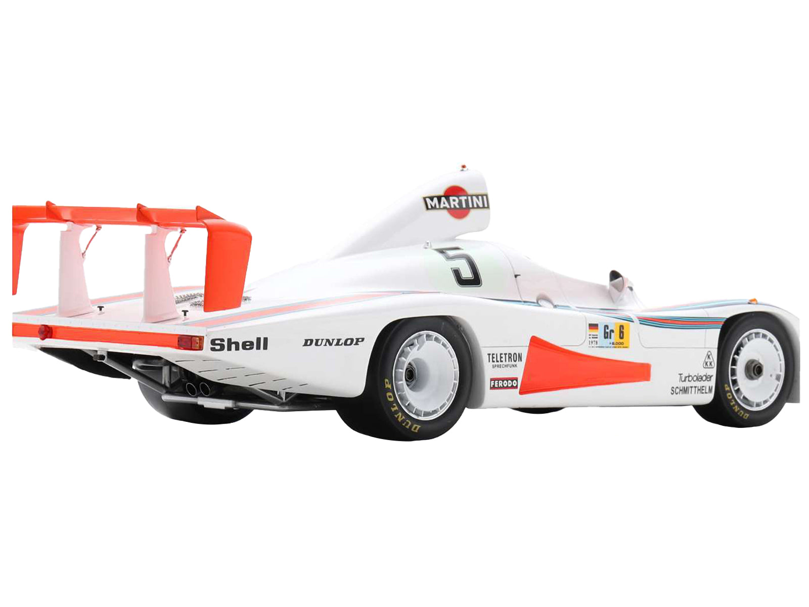 Porsche 936/78 #5 Jacky Ickx - Henri Pescarolo - Jochen Mass "Martini Racing Porsche System" "24 Hours of Le Mans" (1978) with Acrylic Display Case 1/18 Model Car - Image 4