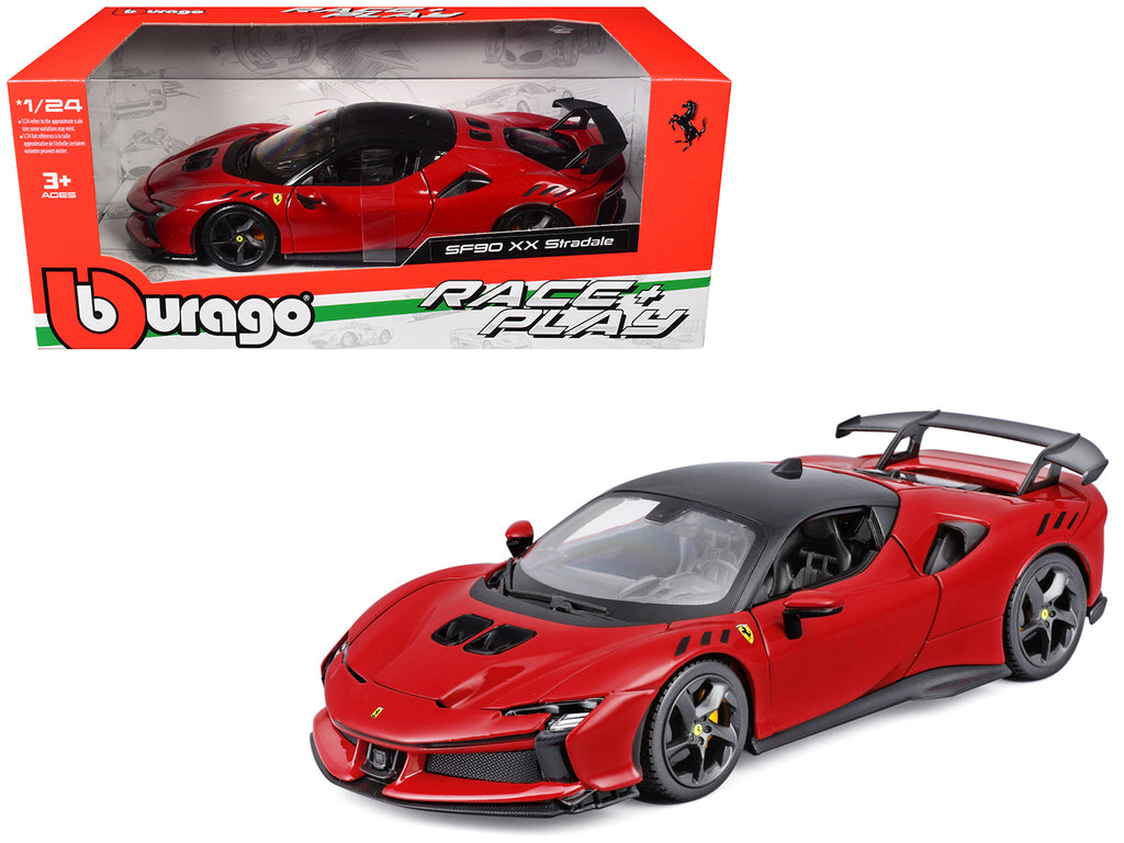 Ferrari SF90 XX Stradale Red with Black Top 1/24