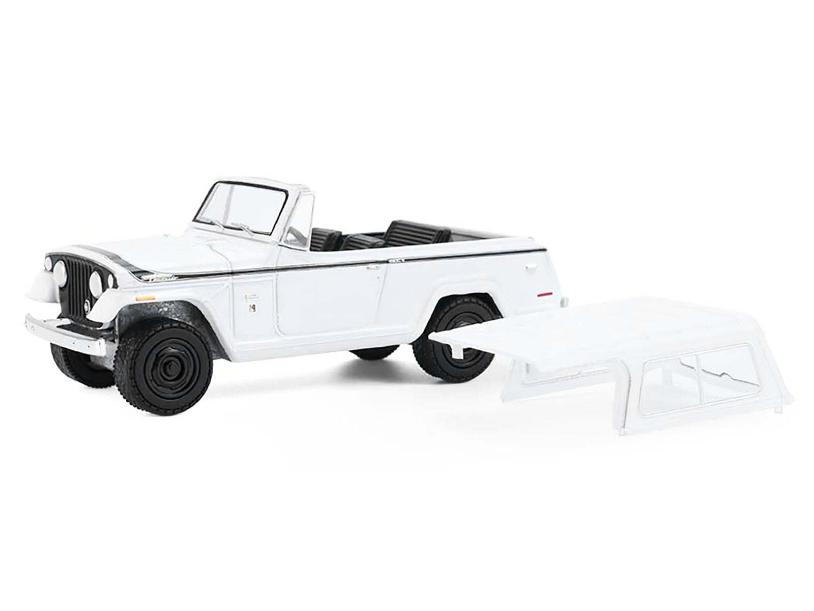 1971 Jeep Jeepster Commando White with Black Stripes 17 1/64 - Image 2