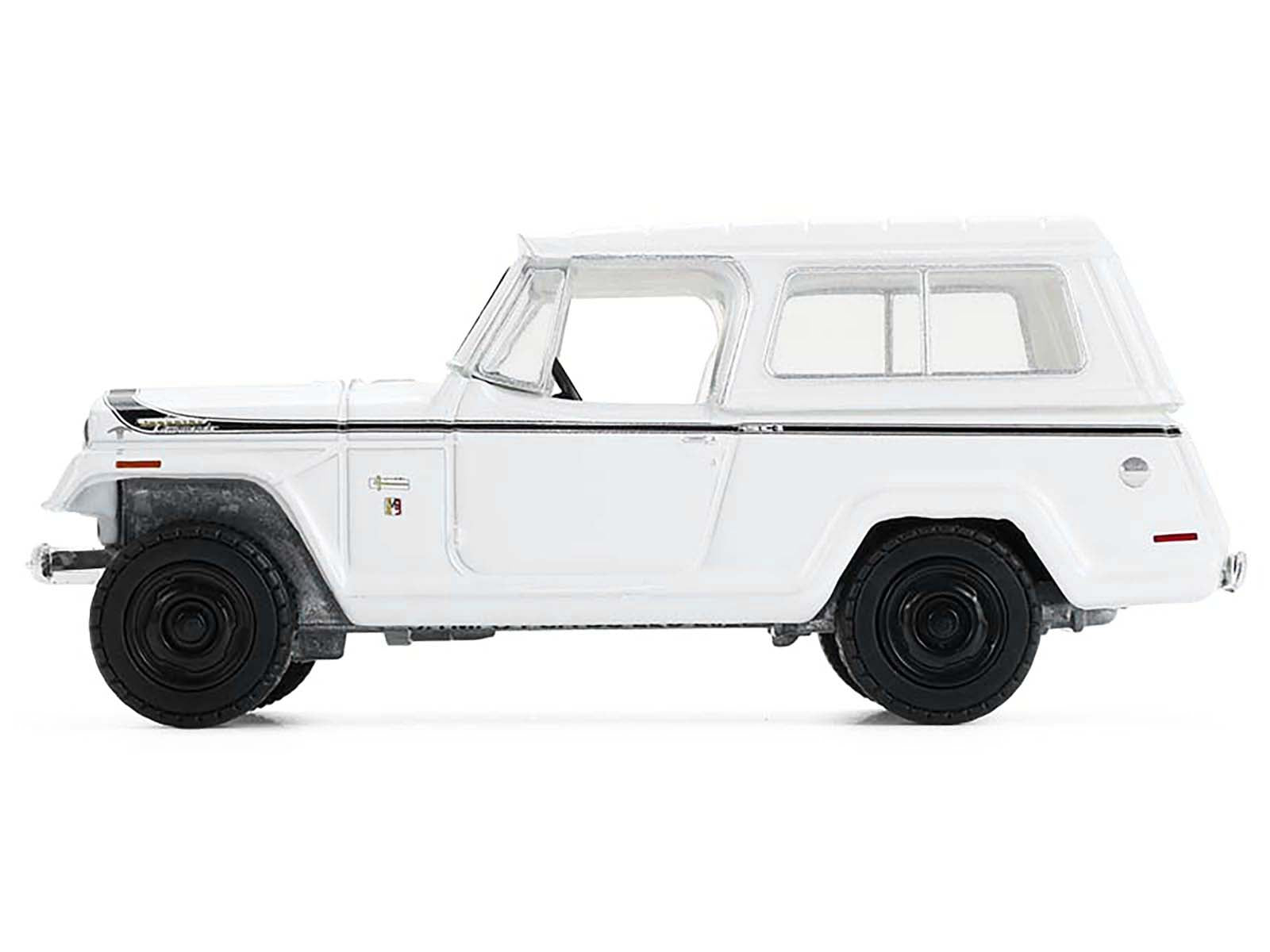 1971 Jeep Jeepster Commando White with Black Stripes 17 1/64 - Image 3