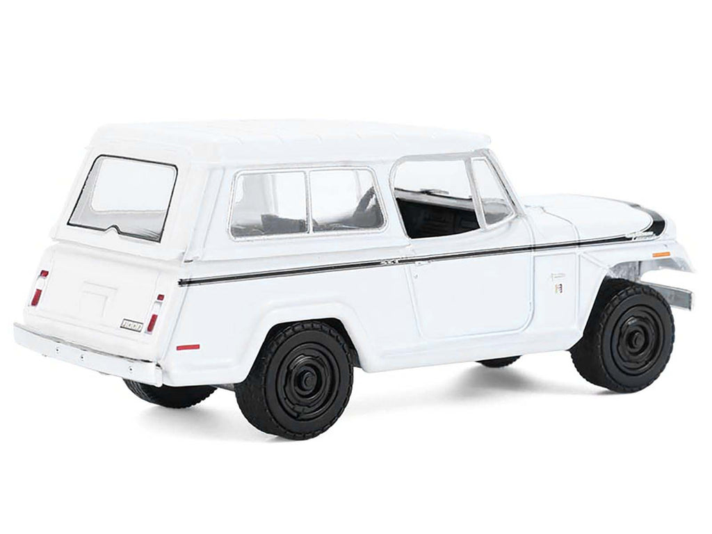 1971 Jeep Jeepster Commando White with Black Stripes 17 1/64 - Image 4