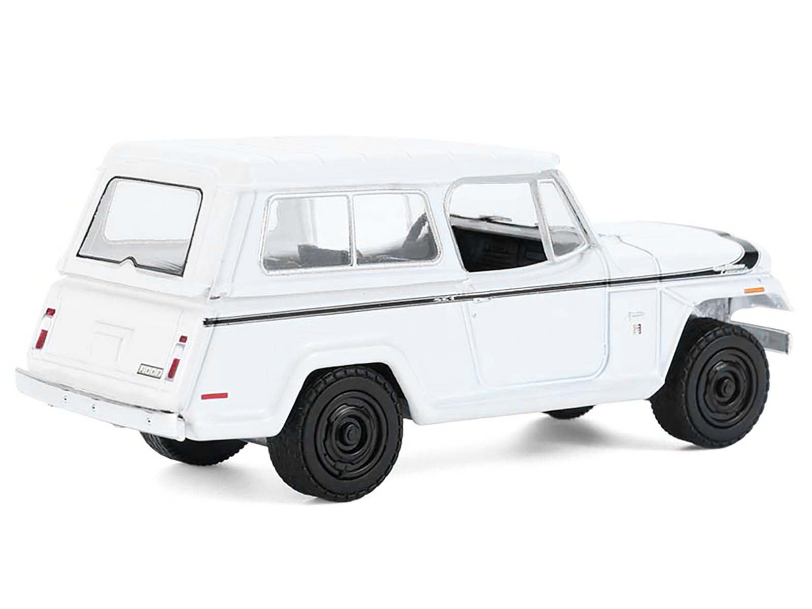 1971 Jeep Jeepster Commando White with Black Stripes 17 1/64 - Image 4
