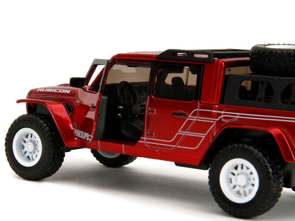 2020 Jeep Gladiator Pickup Truck Candy Red 1/32 - Image 2