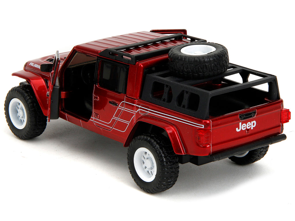 2020 Jeep Gladiator Pickup Truck Candy Red 1/32 - Image 4