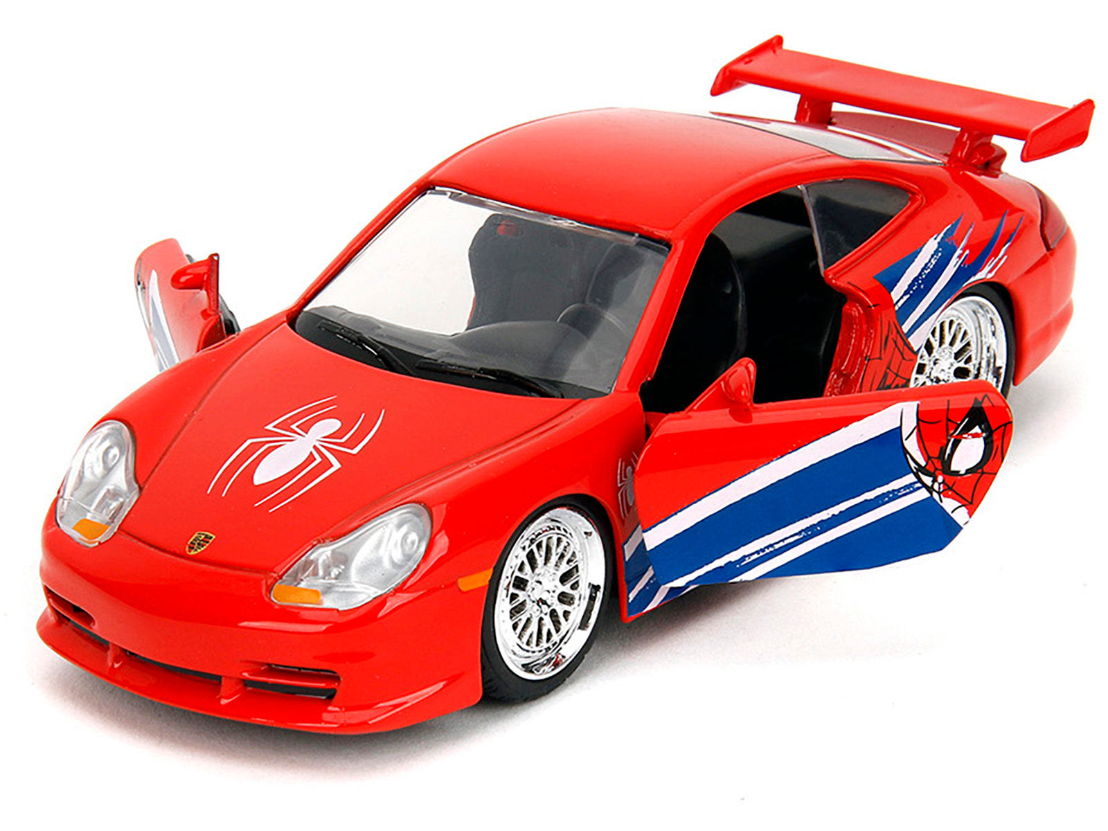 Porsche 911 GT3 RS (996) Red with Graphics "Marvel's Spider-Man" 1/32 - Image 2