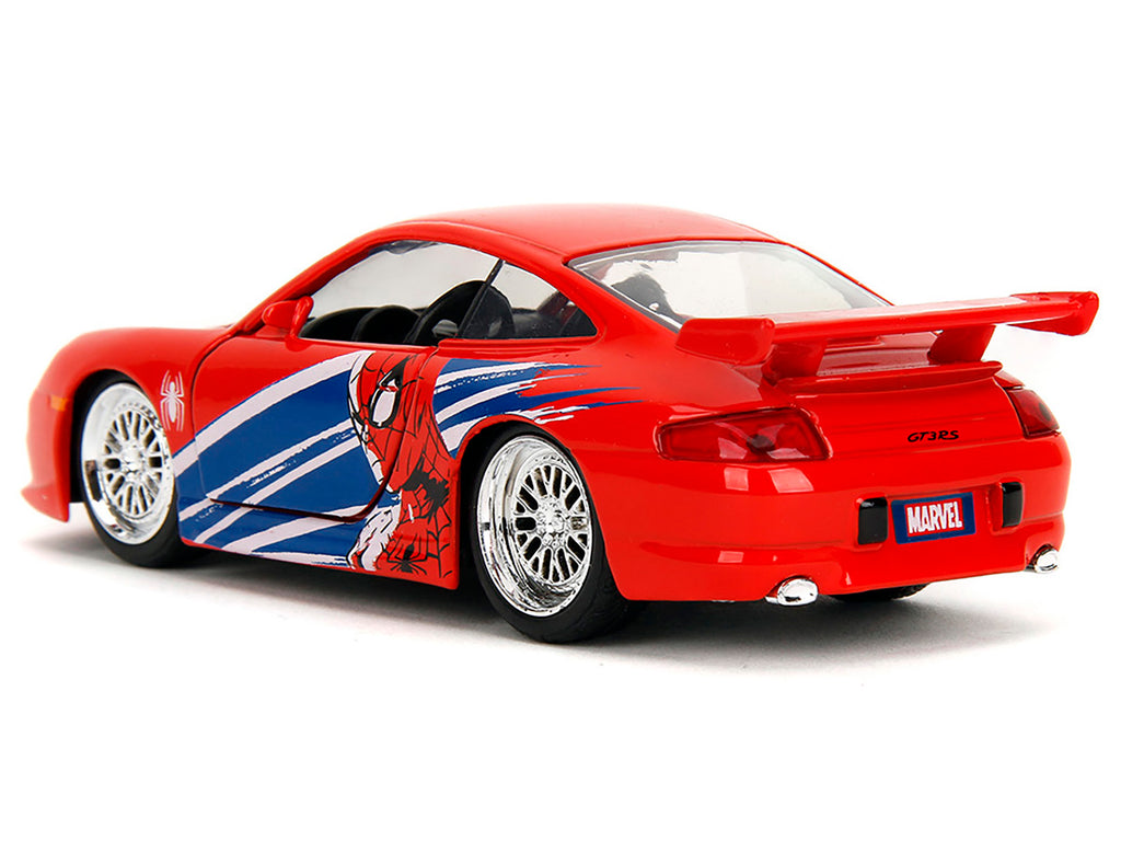Porsche 911 GT3 RS (996) Red with Graphics "Marvel's Spider-Man" 1/32 - Image 5