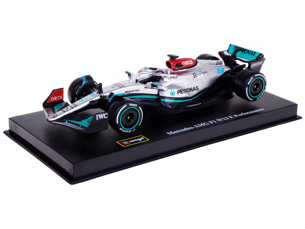 Mercedes-AMG F1 W13 E Performance #63 George Russell "F1 Formula One World Championship" (2022) with Display Case 1/43 - Image 3