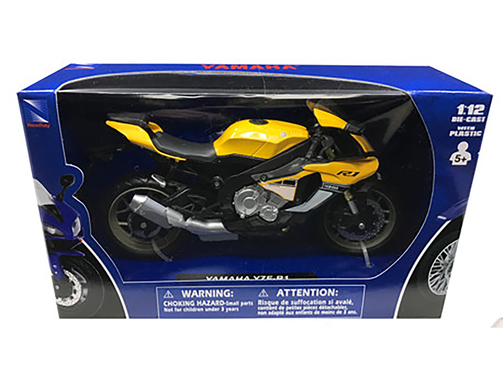 2016 Yamaha YZF-R1 Yellow Motorcycle Model 1/12 - Image 2