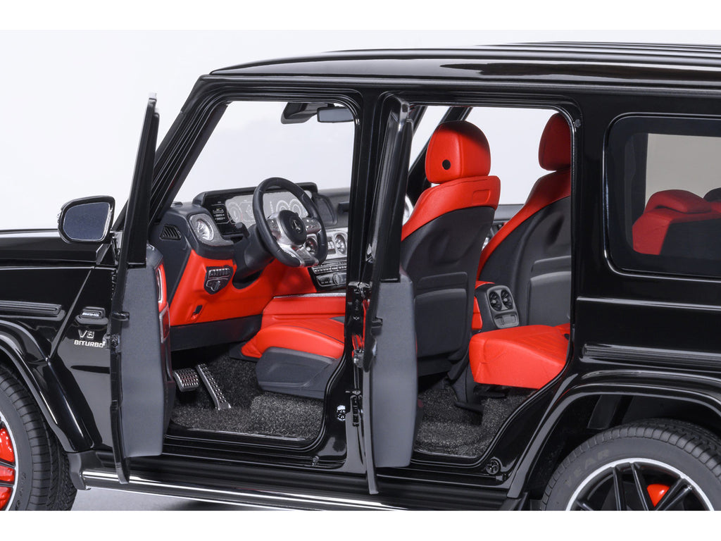2019 Mercedes-Benz AMG G63 Black with Red Interior 1/18 Model Car - Image 4