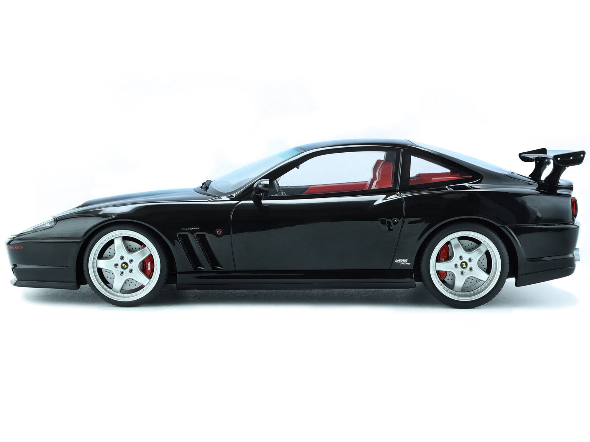1997 Ferrari 550 "Koenig Special" Black with Red Interior 1/18 Model Car - Image 4
