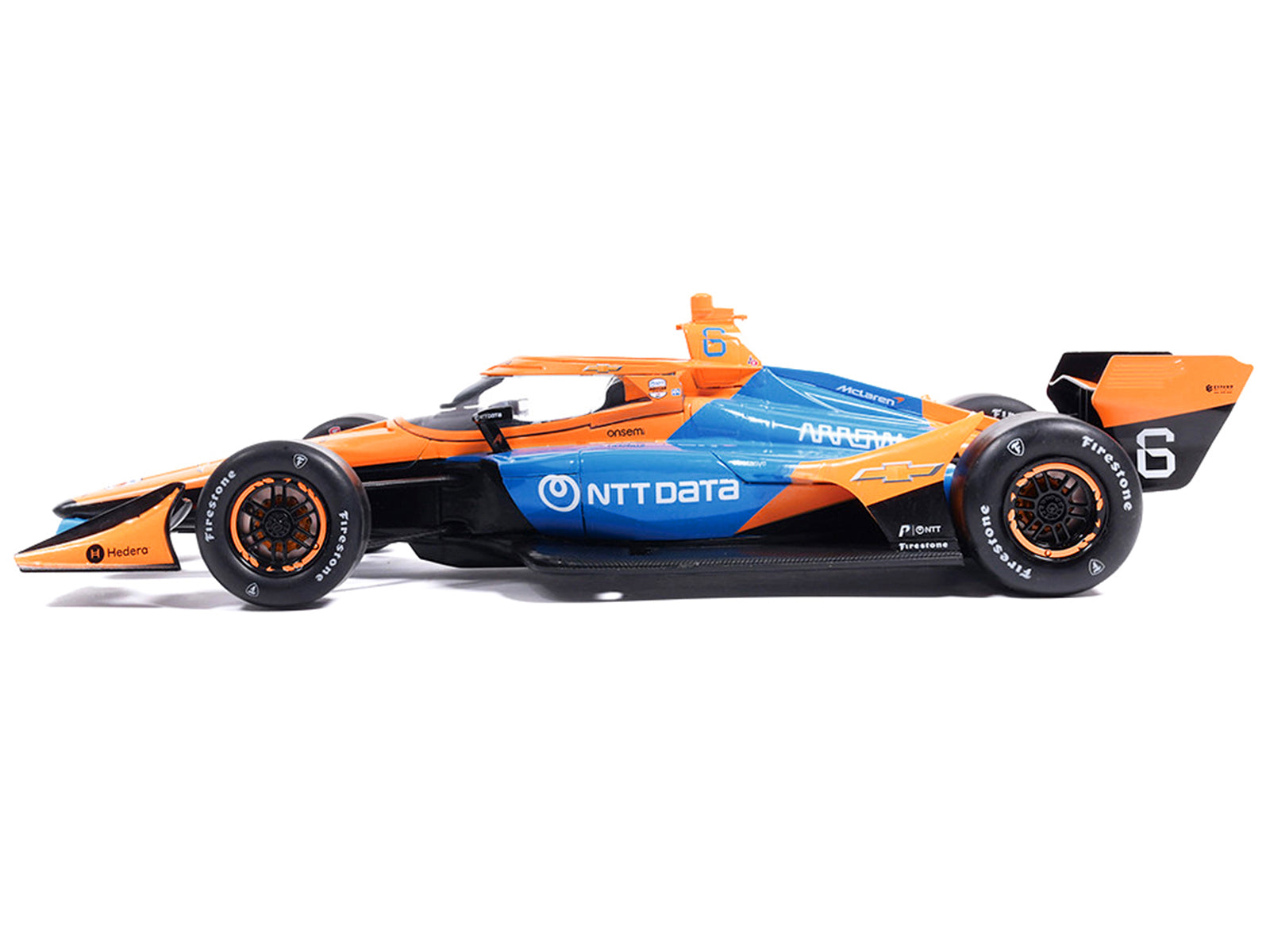 Dallara IndyCar #6 Nolan Siegel "NTT Data" Arrow McLaren (Road Course Configuration) "" (2026) 1/18 - Image 2
