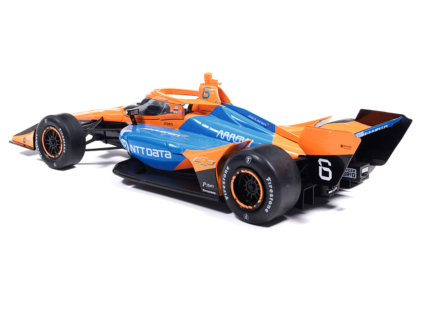 Dallara IndyCar #6 Nolan Siegel "NTT Data" Arrow McLaren (Road Course Configuration) "" (2026) 1/18 - Image 3