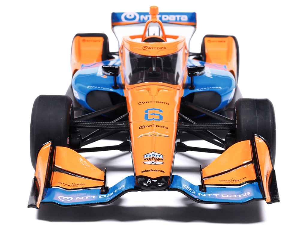 Dallara IndyCar #6 Nolan Siegel "NTT Data" Arrow McLaren (Road Course Configuration) "" (2026) 1/18 - Image 4