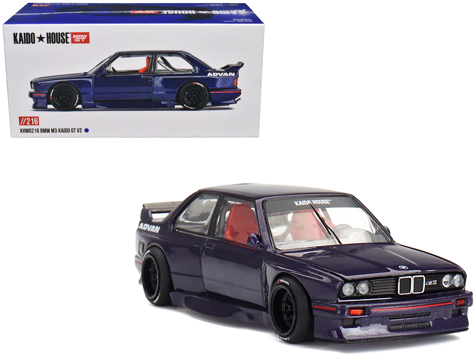 BMW M3 "Kaido GT V2" Purple Metallic (Designed by Jun Imai) "Kaido House" Special 1/64