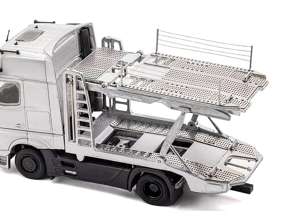 Mercedes-Benz Actros Auto Transporter Yellow 1/64 - Image 2
