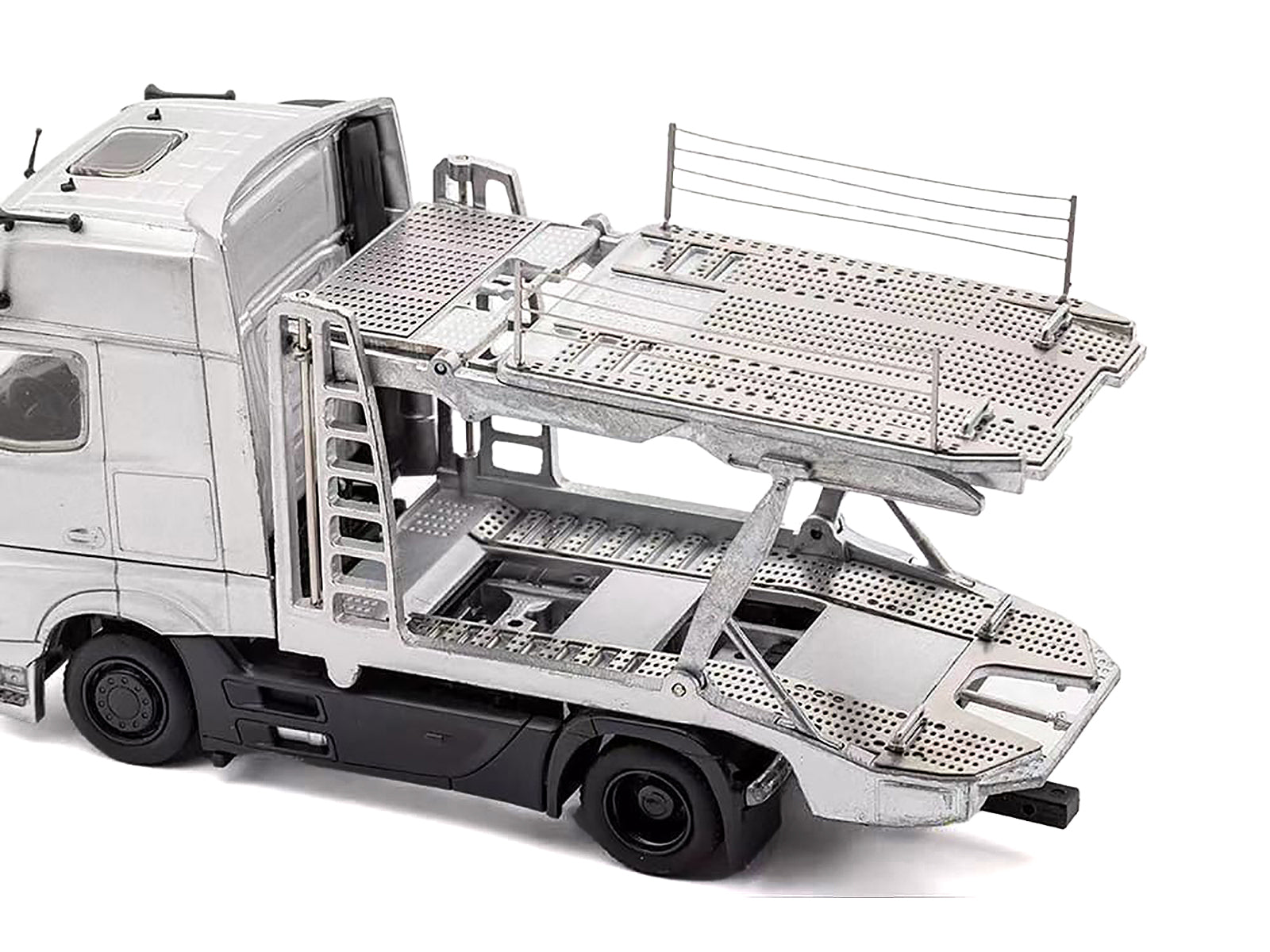 Mercedes-Benz Actros Auto Transporter Yellow 1/64 - Image 2