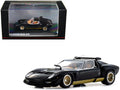 Lamborghini Miura SVR Black with Gold Accents and Wheels 1/43