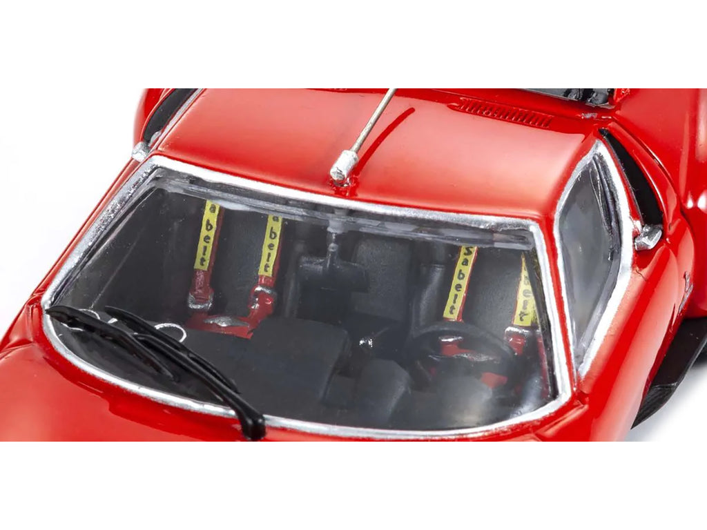 Lamborghini Miura SVR Red with Black Accents and Gold Wheels 1/43 - Image 2