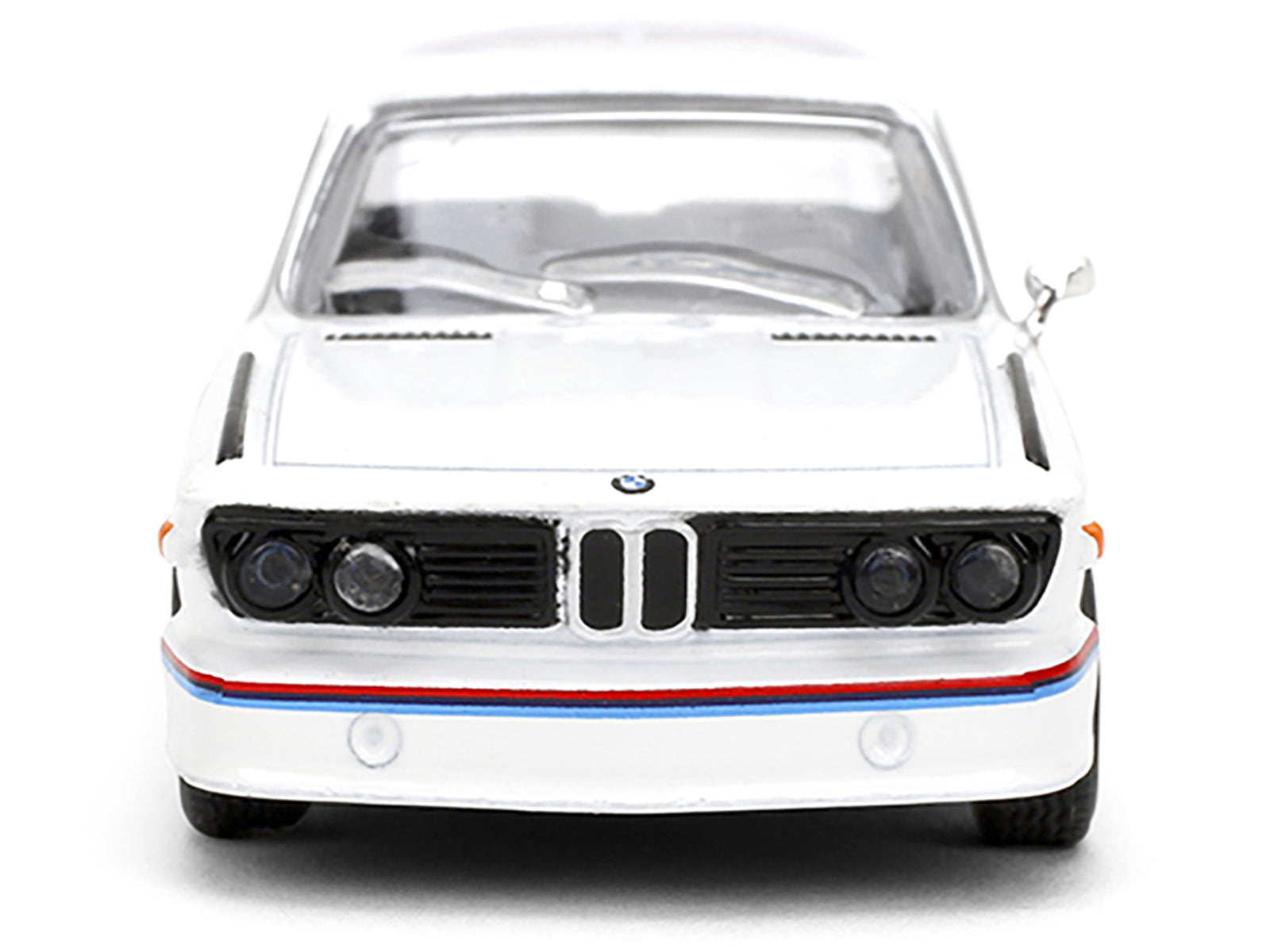 1975 BMW 3.0 CSL White with Red and Blue Stripes 1/64 - Image 4