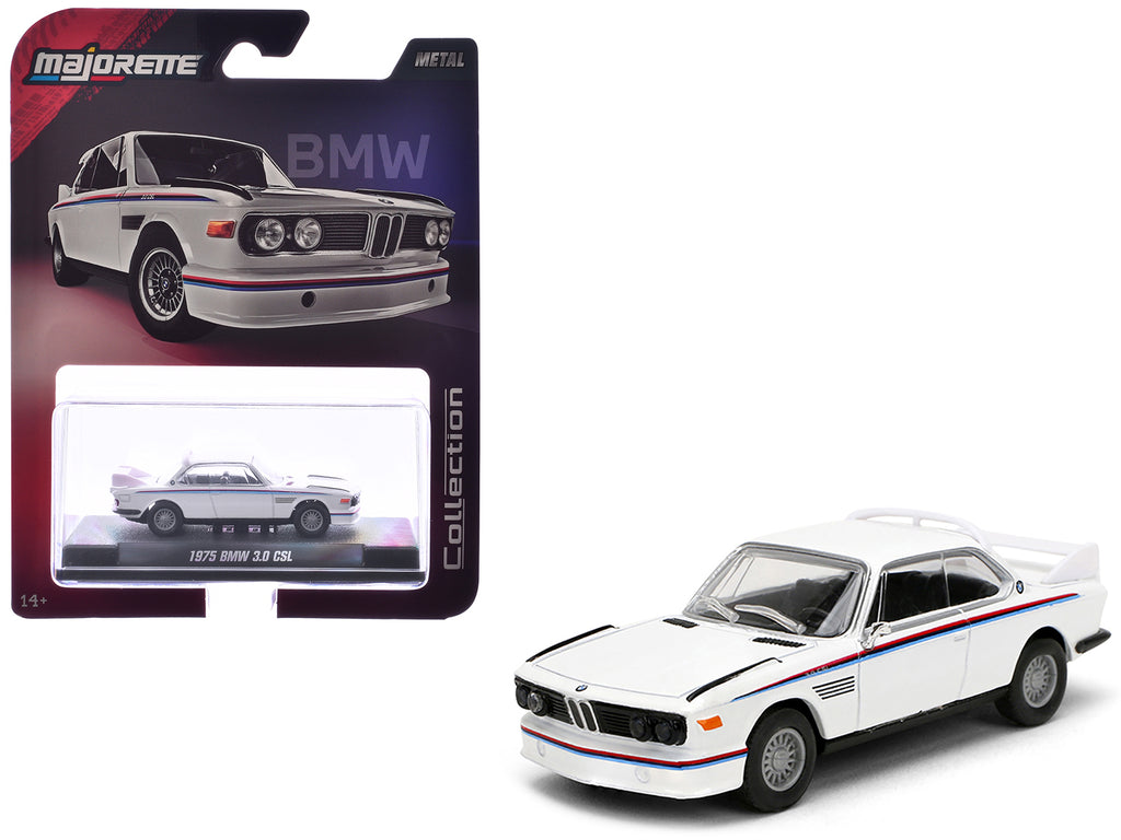 1975 BMW 3.0 CSL White with Red and Blue Stripes 1/64