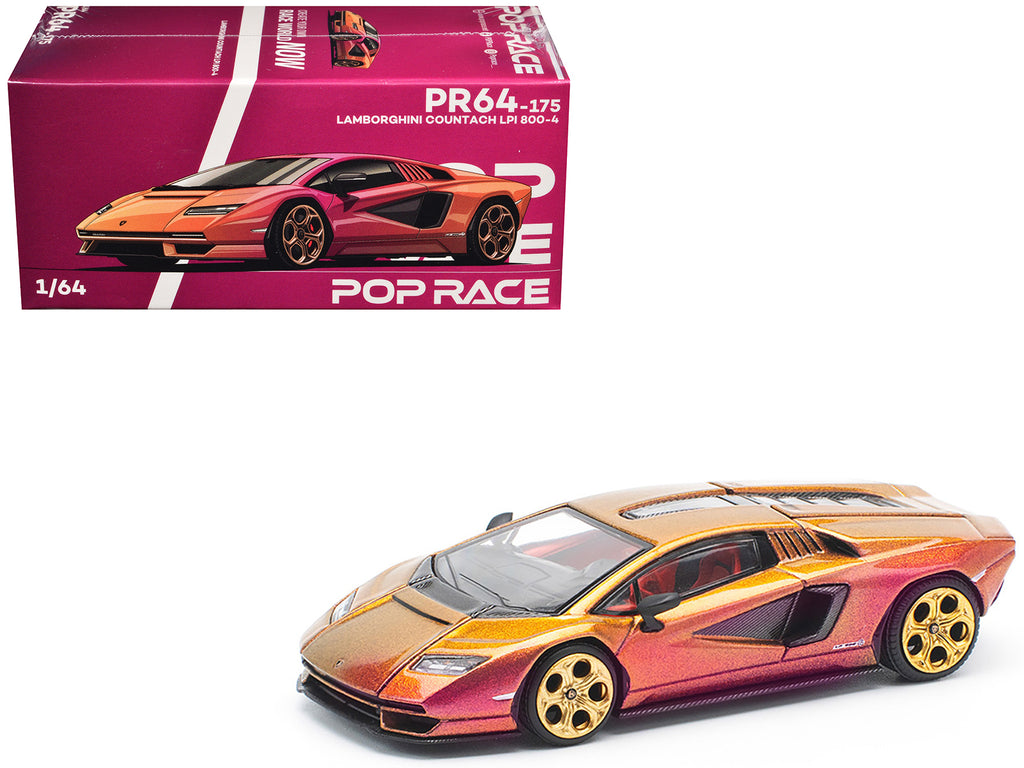 Lamborghini Countach LPI 800-4 Blu Hal Metallic 1/64