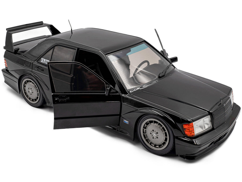 Mercedes Benz 190 Evolution II (W201) "Solido Works" Black 1/18 - Image 2