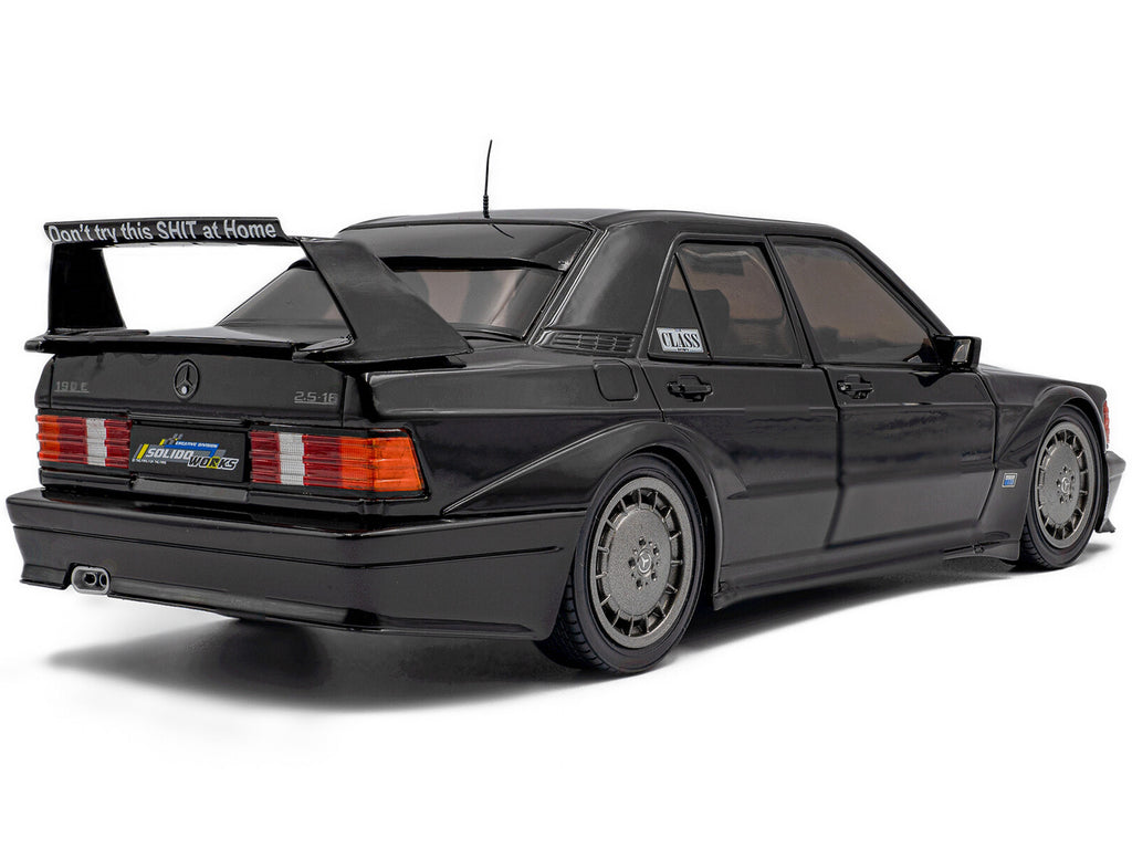 Mercedes Benz 190 Evolution II (W201) "Solido Works" Black 1/18 - Image 4
