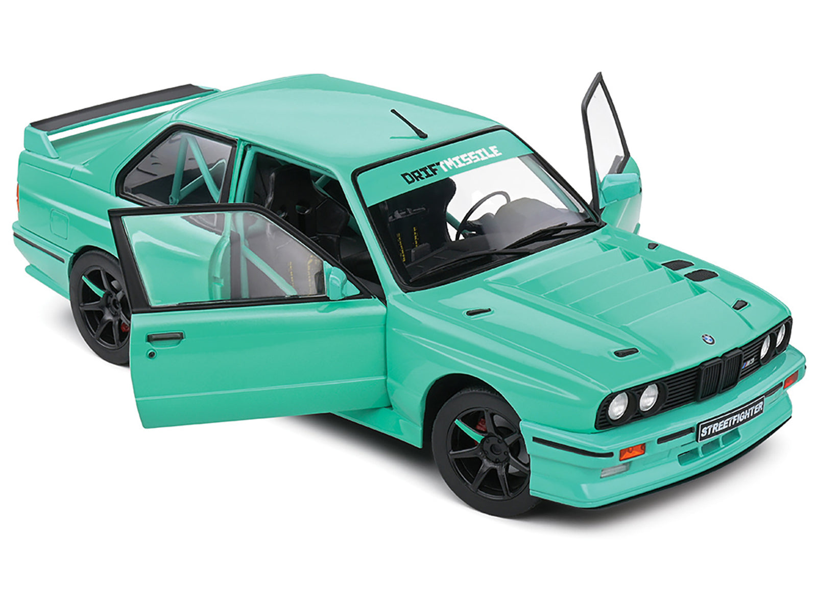 1990 BMW E30 M3 Custom "Drift Missile" Blue 1/18 - Image 2