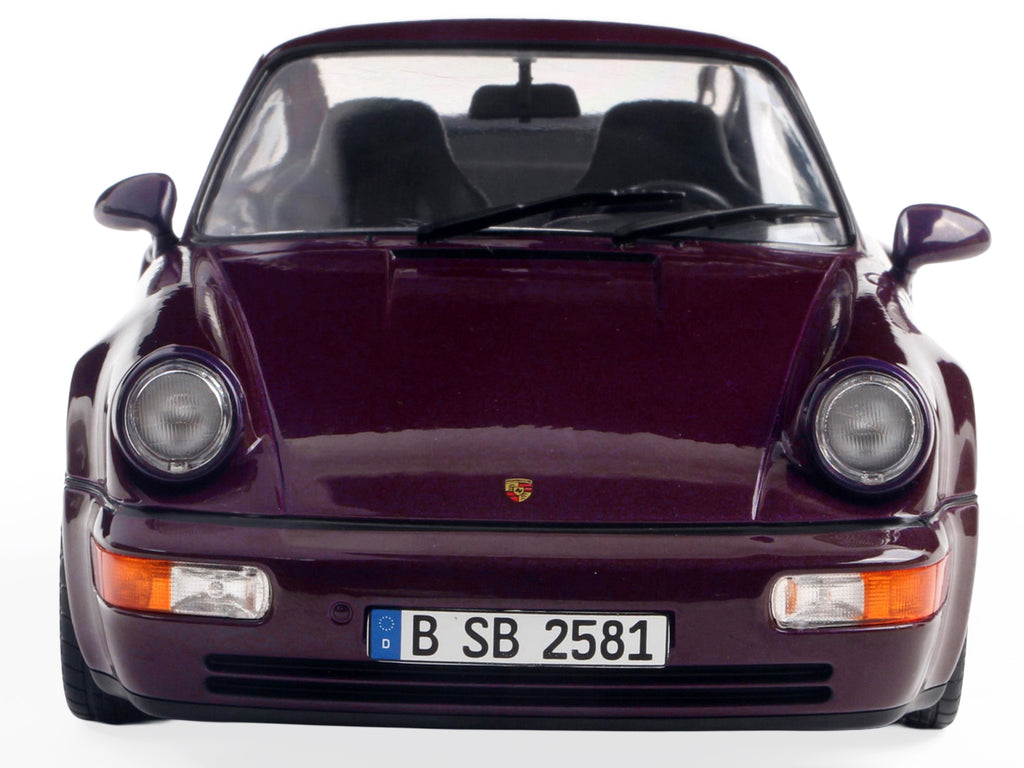 1990 Porsche 911 (964) Turbo Violet Blue Metallic 1/18 - Image 5
