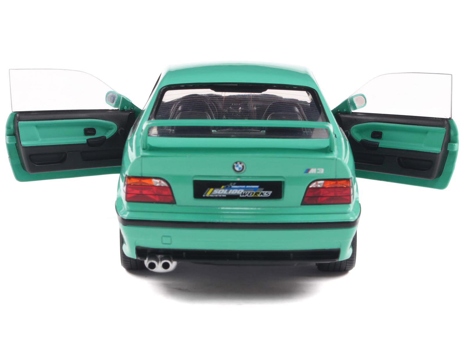 1991 BMW E36 M3 "Solido Works" Mint Green with Mint Green Interior 1/18 - Image 5