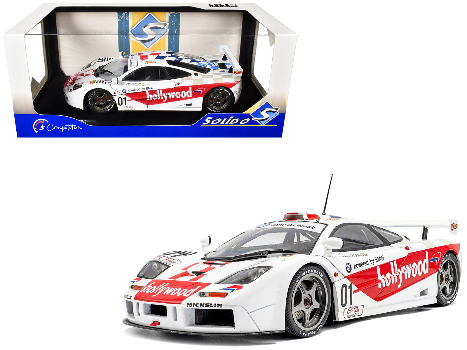 McLaren F1 GTR Short Tail #01 Nelson Piquet - Johnny Cecotto Winner "2 Hours of Brasilia" (1996) 1/18