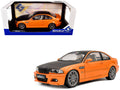 2000 BMW E46 M3 "Solido Works" Orange Metallic with Matt Black Hood and Carbon Top 1/18