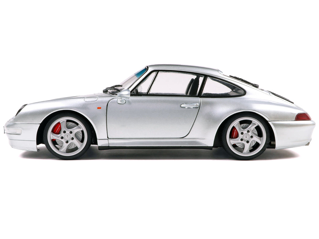 1996 Porsche 911 (993) 4S Polar Silver Metallic 1/18 - Image 2
