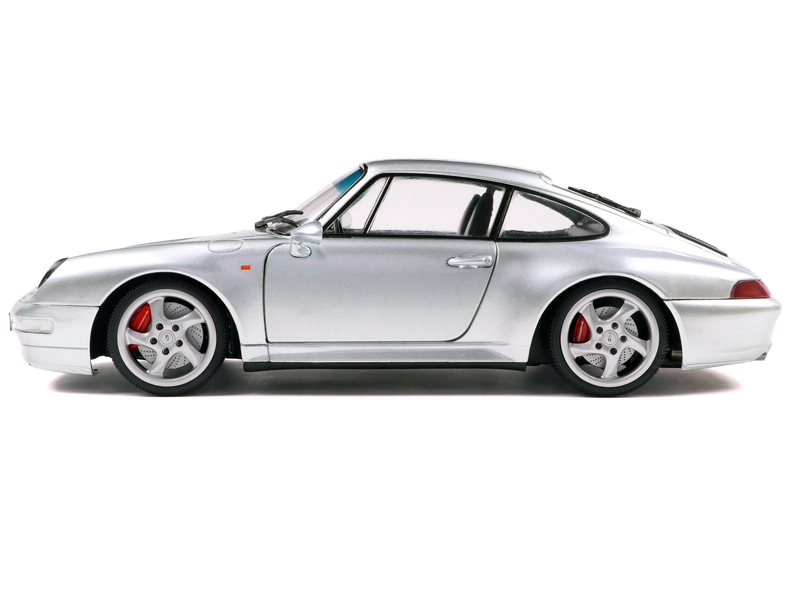 1996 Porsche 911 (993) 4S Polar Silver Metallic 1/18 - Image 2