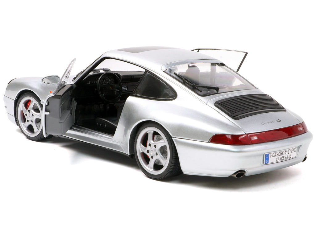 1996 Porsche 911 (993) 4S Polar Silver Metallic 1/18 - Image 3