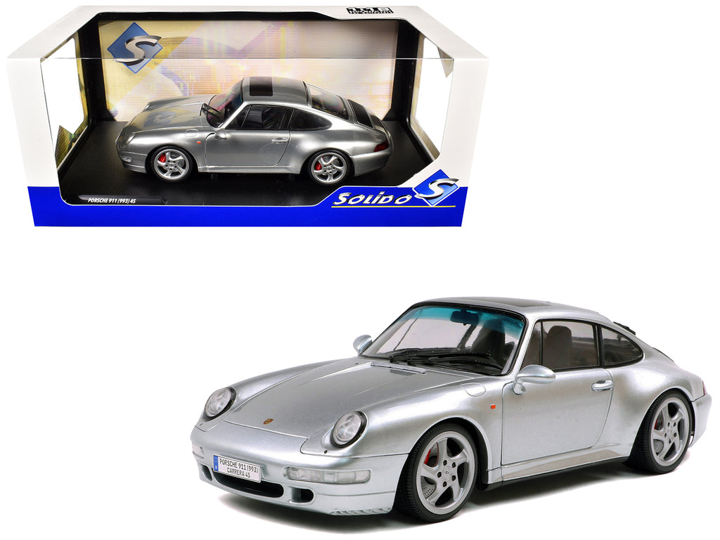 1996 Porsche 911 (993) 4S Polar Silver Metallic 1/18